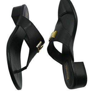 Michael Kors Deanna Leather Sandal Black 7.5M